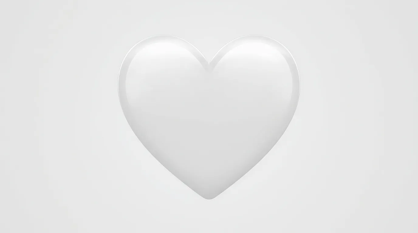 Emoji White Heart