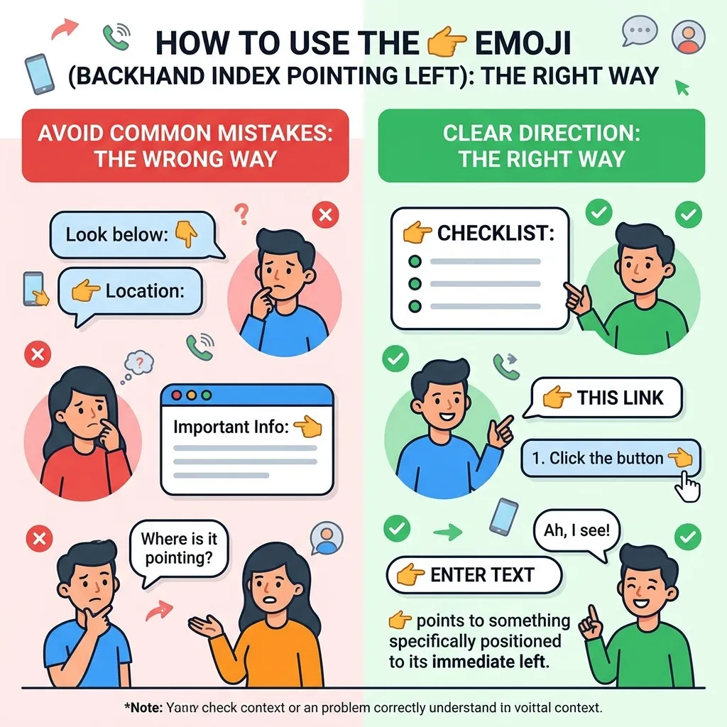 How to use arrow left emoji the right way