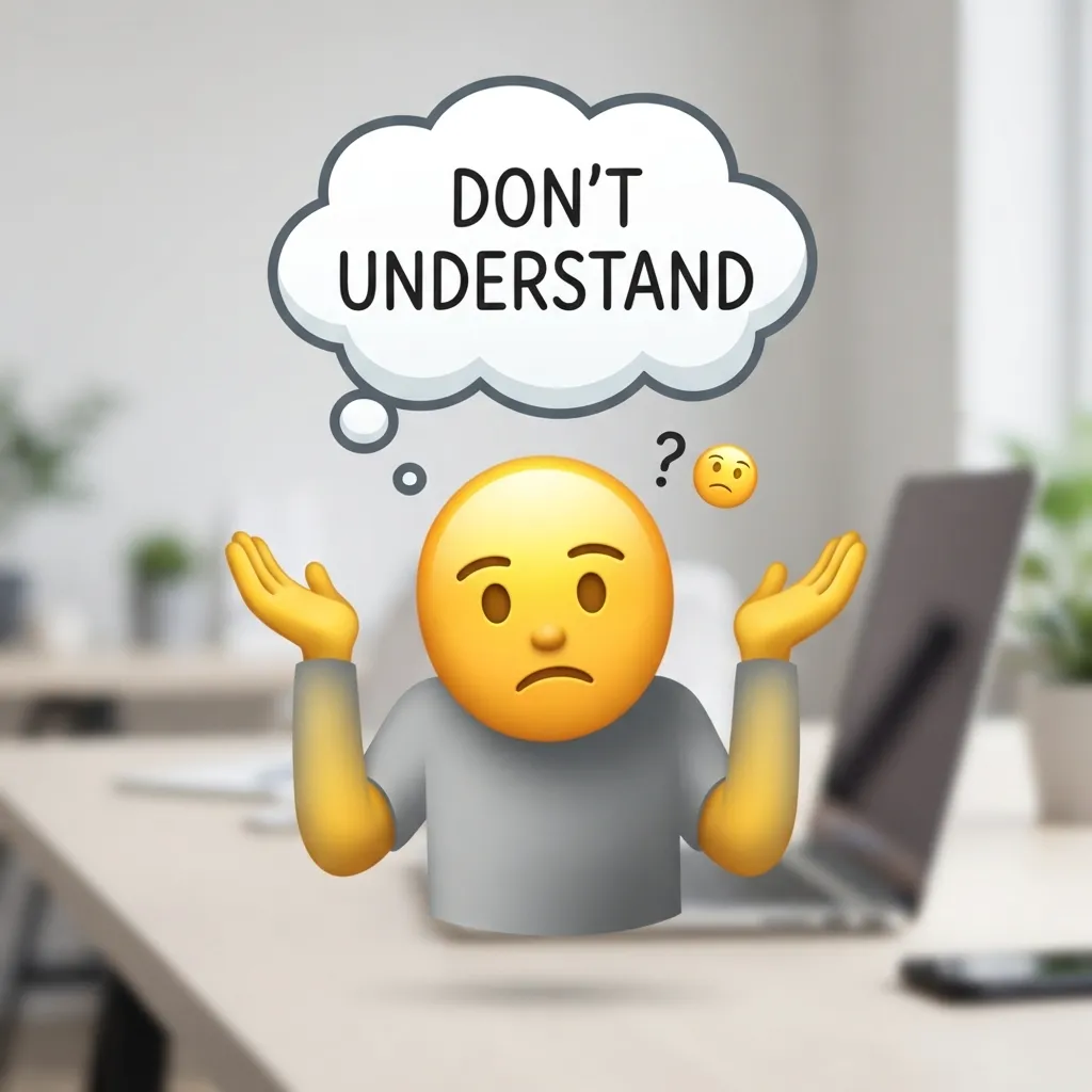 How to use don't understand emoji the right way