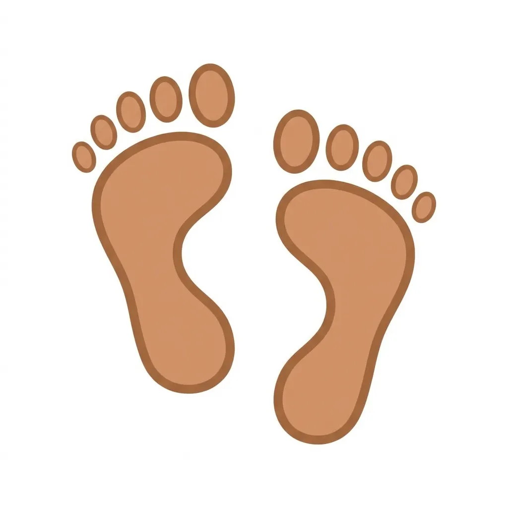 How to use footprint emoji the right way