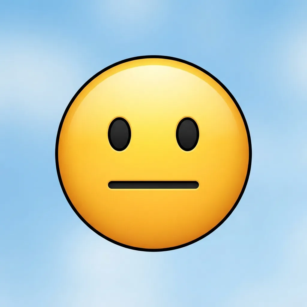 How to use no smile emoji the right way