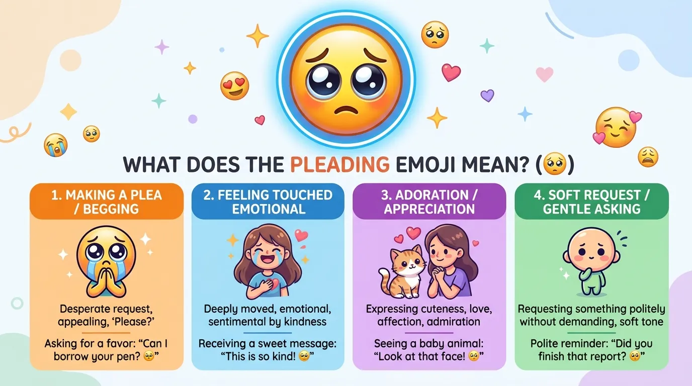 Pleading Emoji Meaning