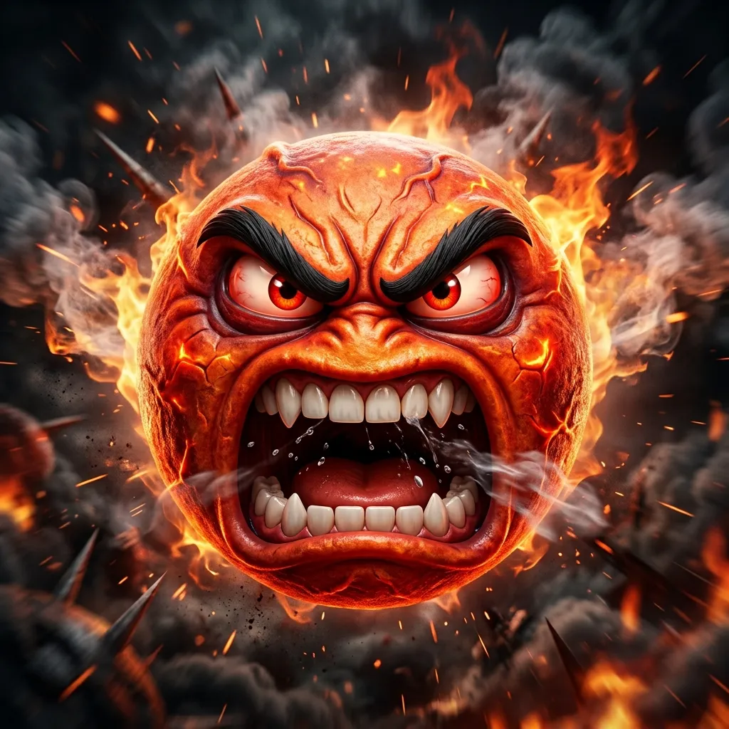 What do aggressive emoji mean?