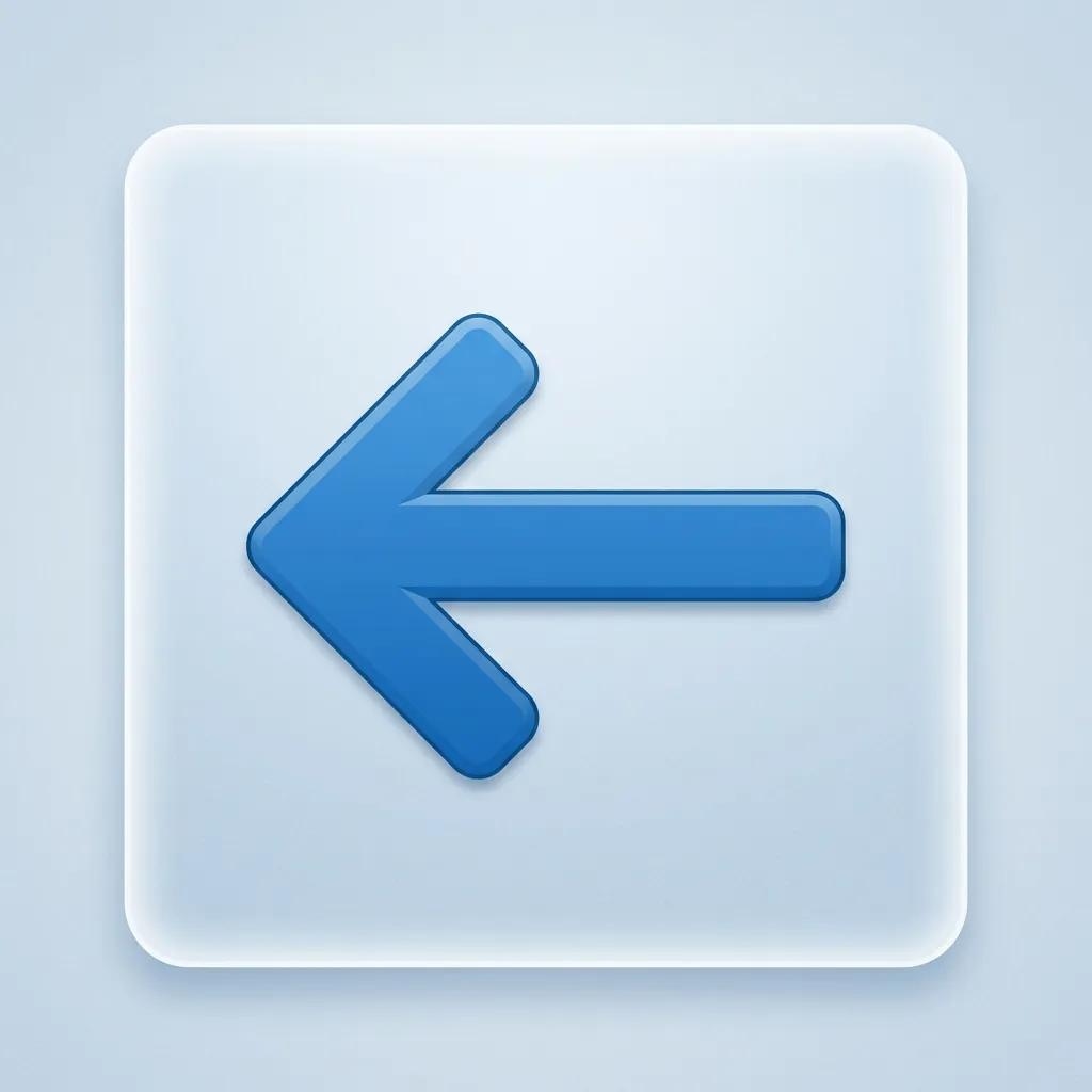 What do arrow left emoji mean?