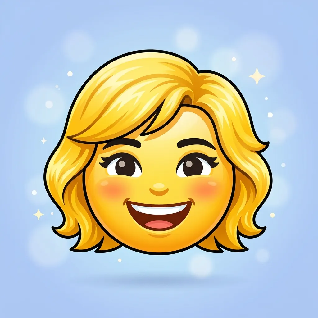 What do blonde emoji mean?