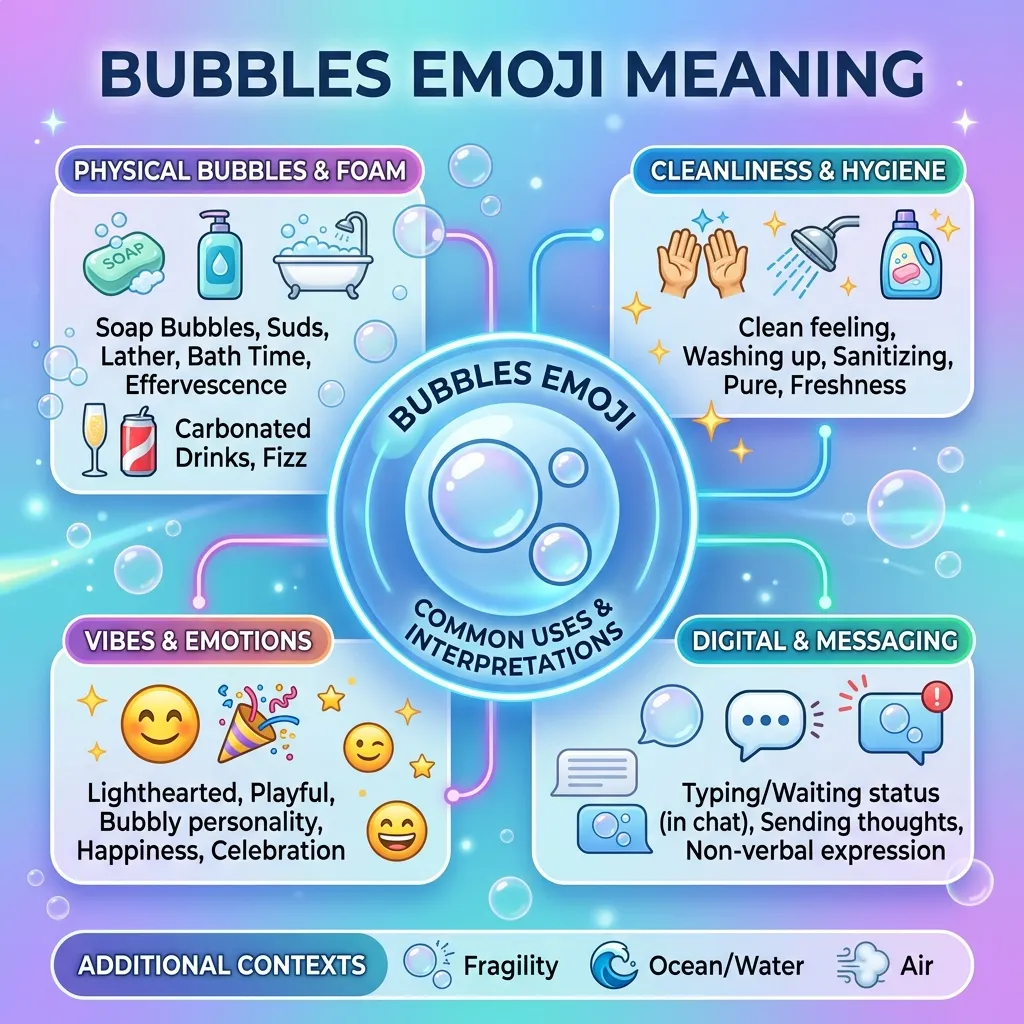What do bubbles emoji meaning?