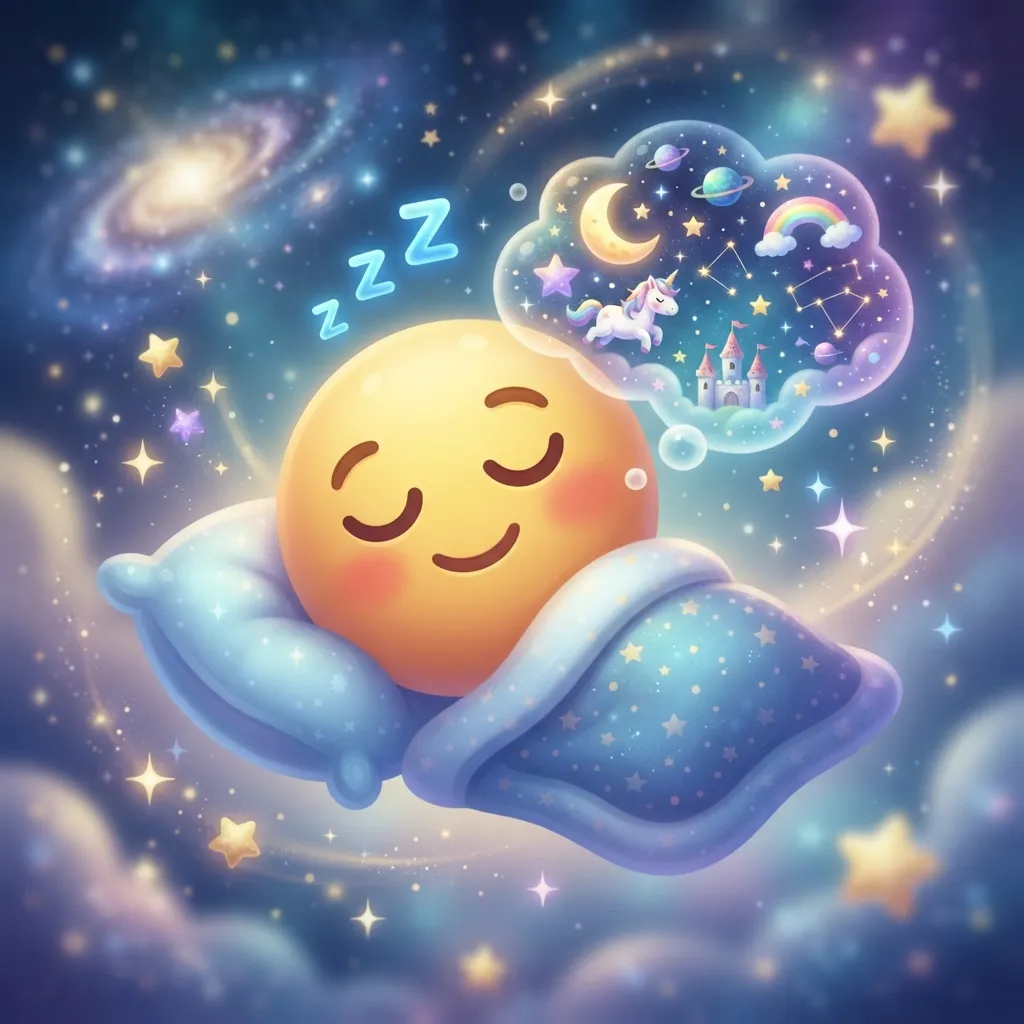 What do dreaming emoji mean?
