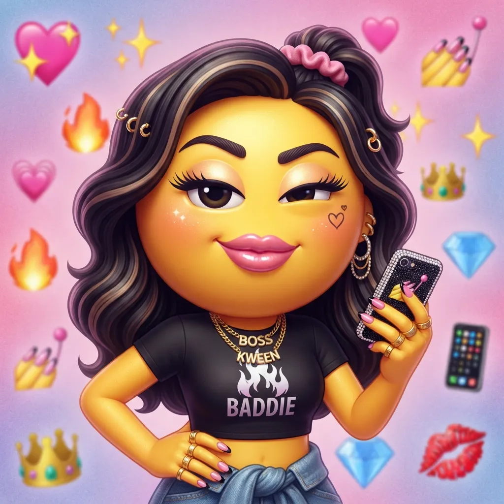 What do emoji baddie mean?