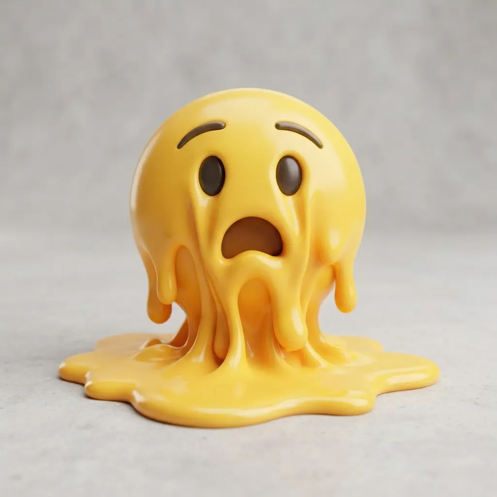 What do melting head emoji mean?