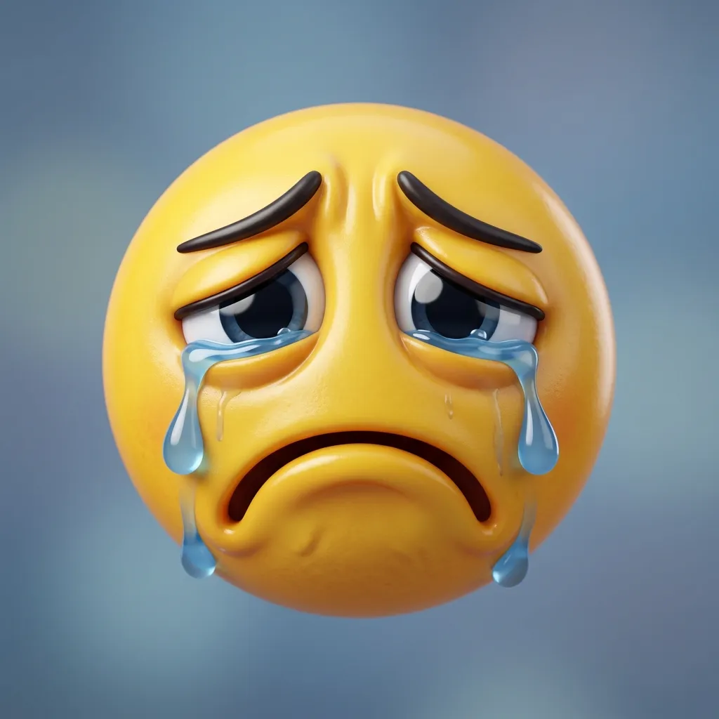 What do really sad emoji mean?