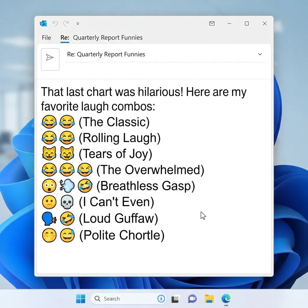 Best laugh emoji outlook combos copy & paste