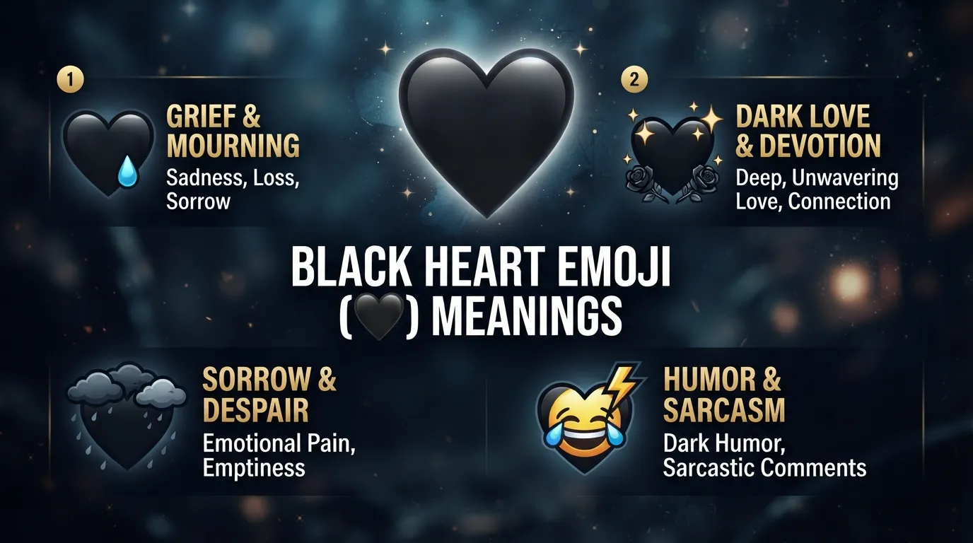Black Heart Emoji Meaning