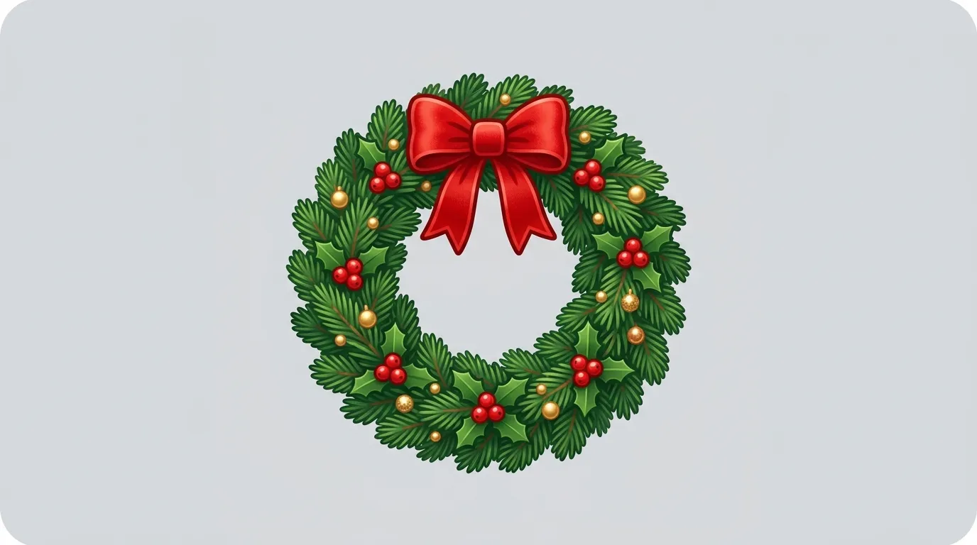 Christmas Wreath Emoji