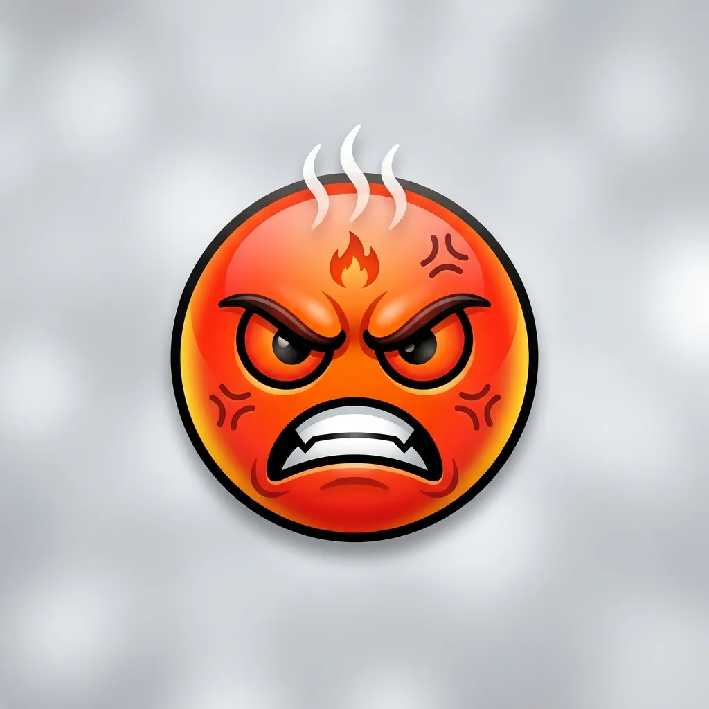 How to use emoji angry face the right way