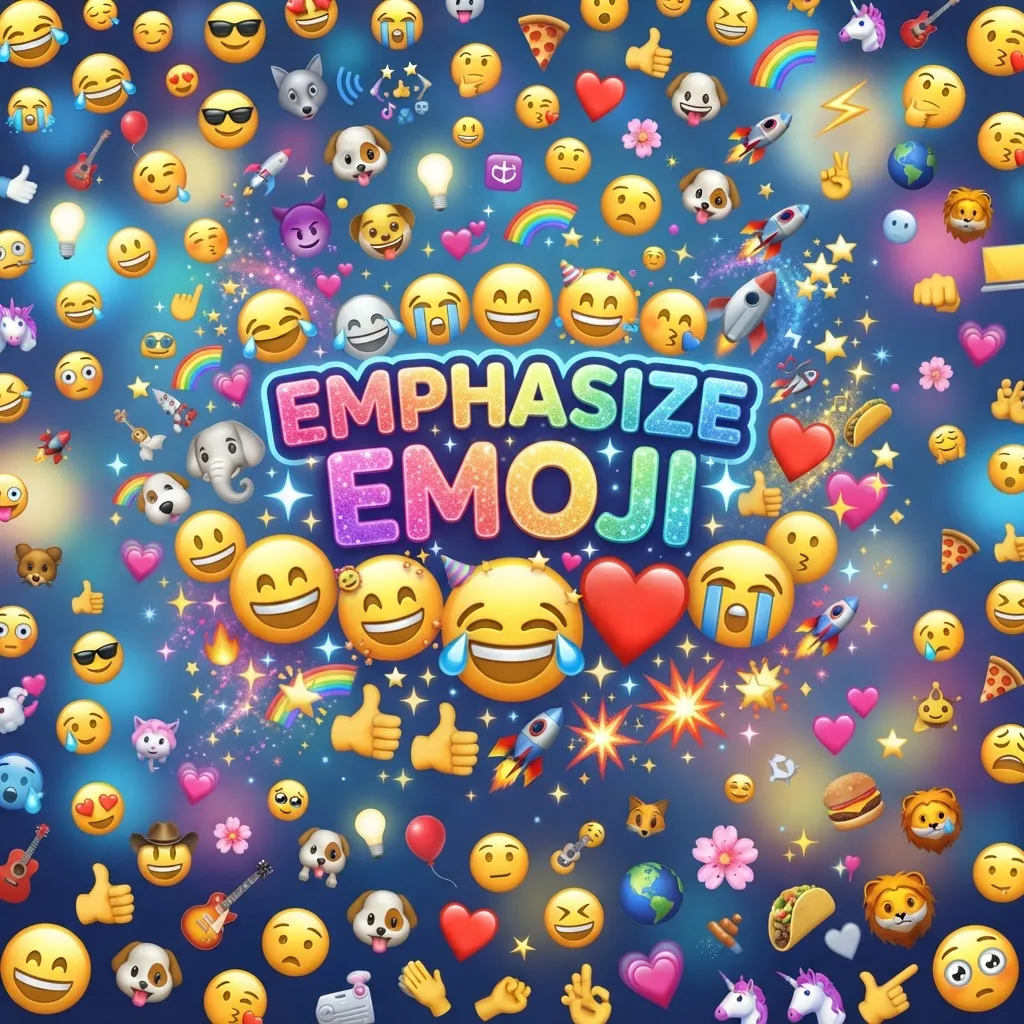How to use emphasize emoji meaning the right way