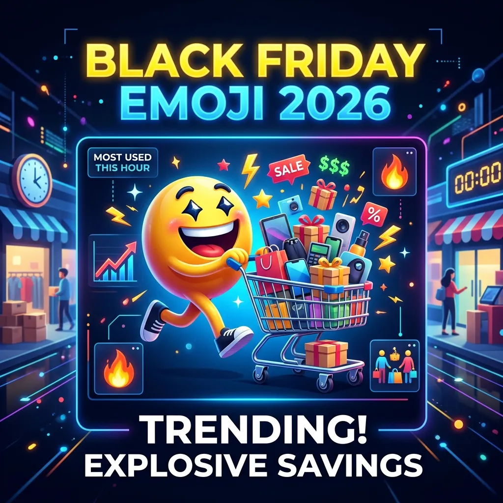 Trending black friday emoji in 2026