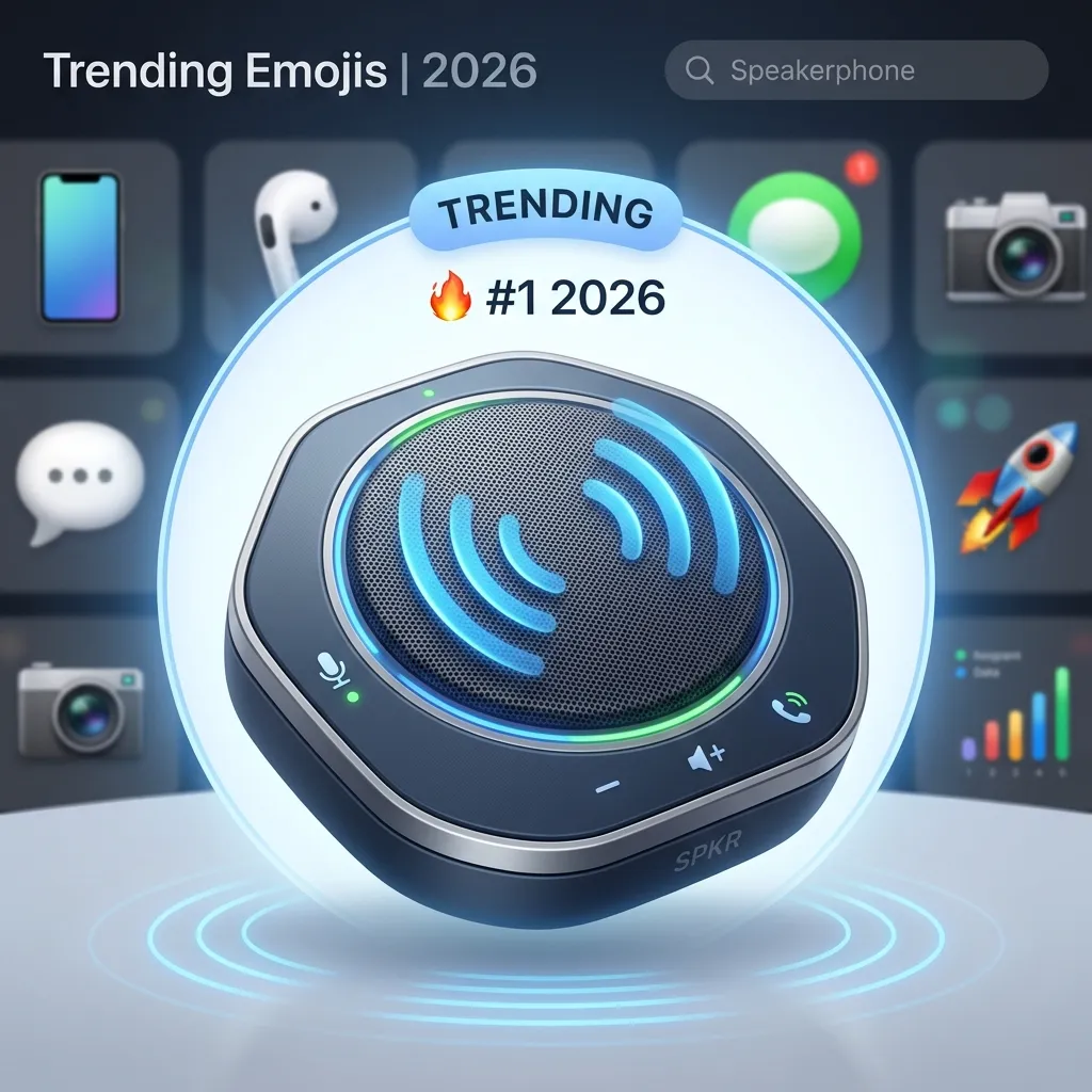 Trending speakerphone emoji in 2026
