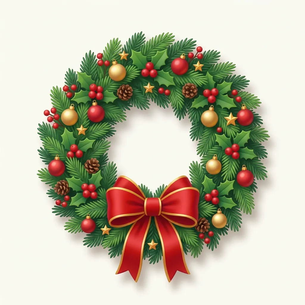 What do Christmas wreath emoji mean?