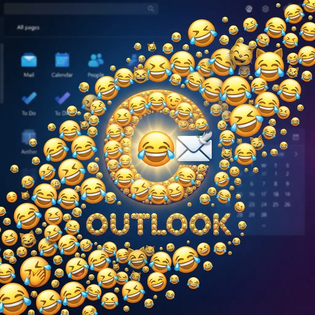 What do laugh emoji outlook mean?